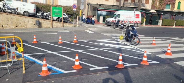 Señalización horizontal en Tibidabo Barcelona Crossbasa Señalización