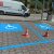 Señalización de plazas de parking en la Costa Brava