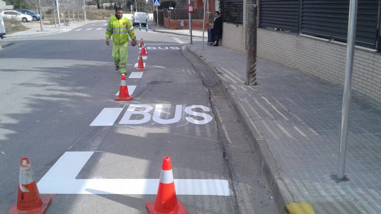 Parada de bus en Rubí