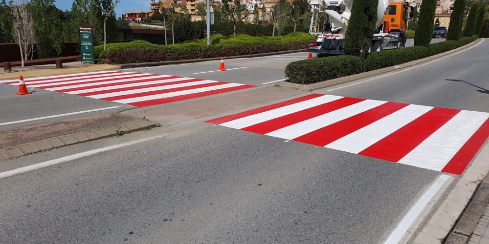 Señalización horizontal y pintura vial en Begur, Girona