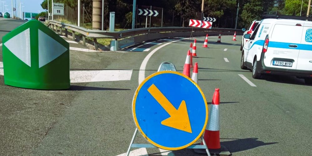 Corte de Carril en la B25 de Barcelona